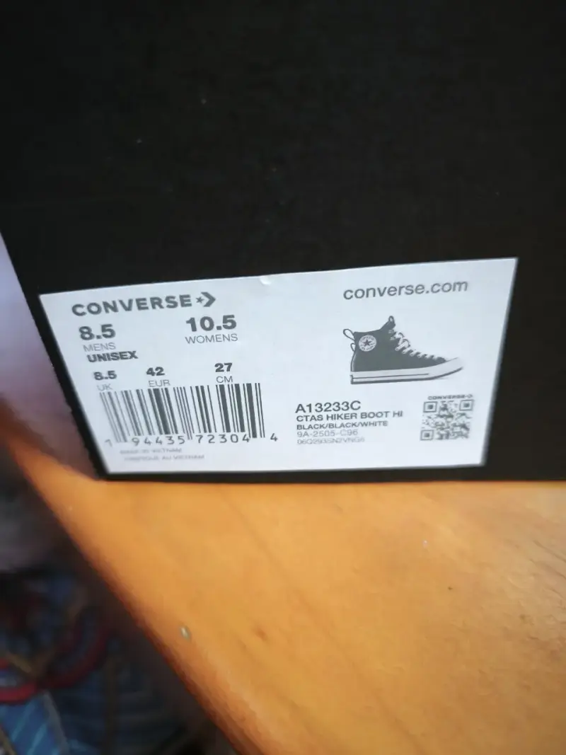 Zapatillas negras de cuero con caña alta - 4