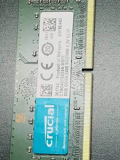 Memoria RAM Crucial 8GB DDR4 SODIMM - miniatura 3