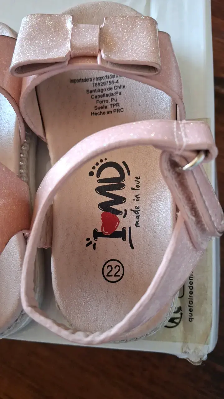 Sandalias para niña con lazo brillantes - 2