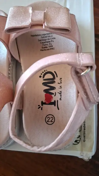 Sandalias para niña con lazo brillantes - miniatura 2