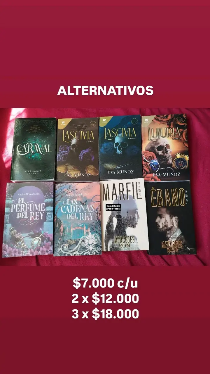 Colección de libros de novela romántica y fantasía