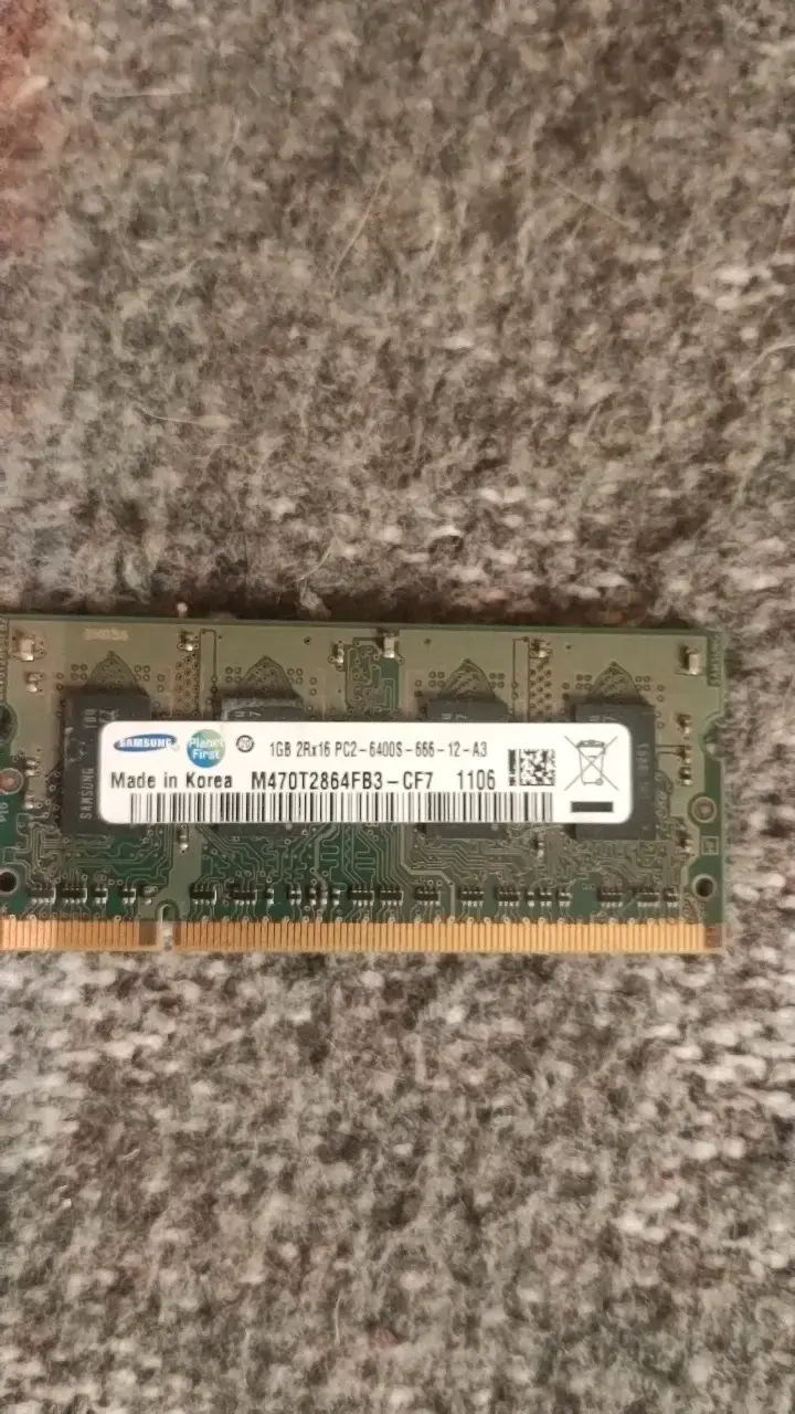 Memoria RAM Samsung 1GB DDR2 PC2-6400S