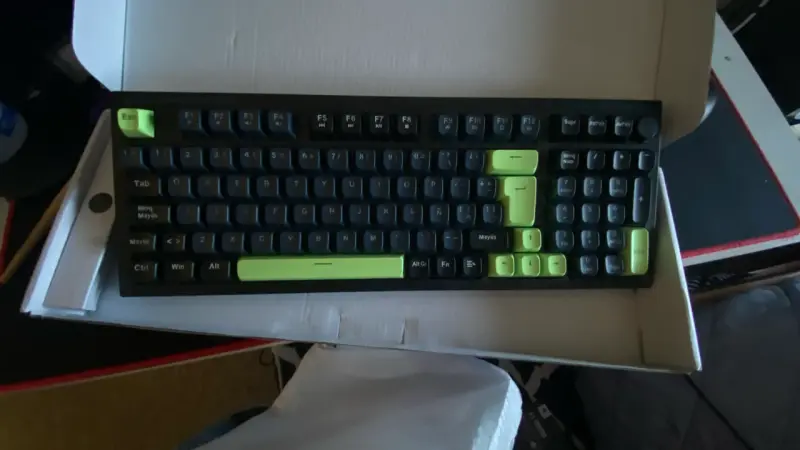 Teclado de membrana Machine y mause pad Monster Ga - 4