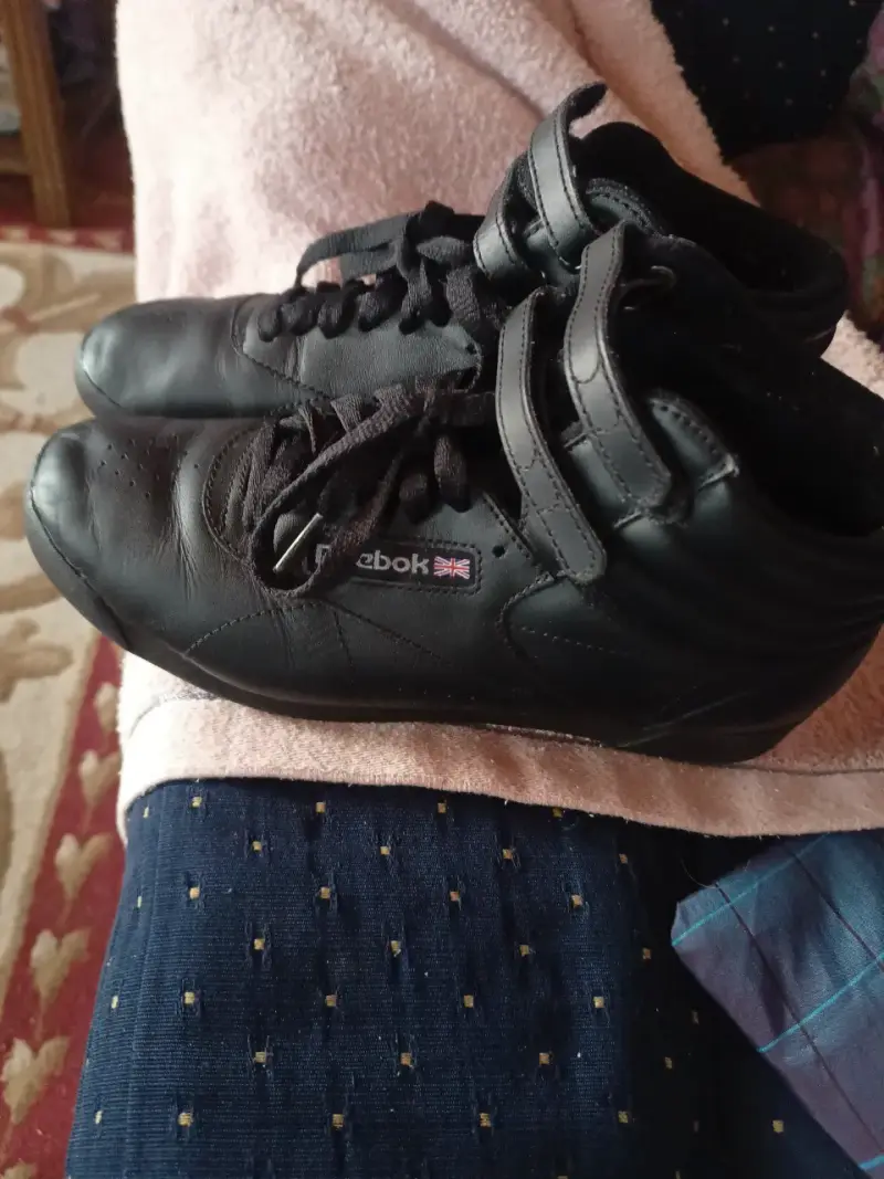 Zapatillas negras de cuero Reebok para hombre - 2