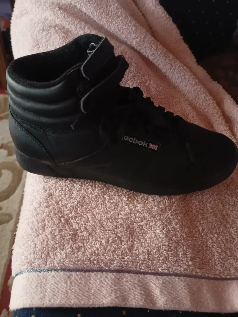 Zapatillas negras de cuero Reebok para hombre - 3