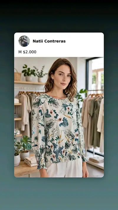 Camisa de cuadros roja y negra para mujer - miniatura 2