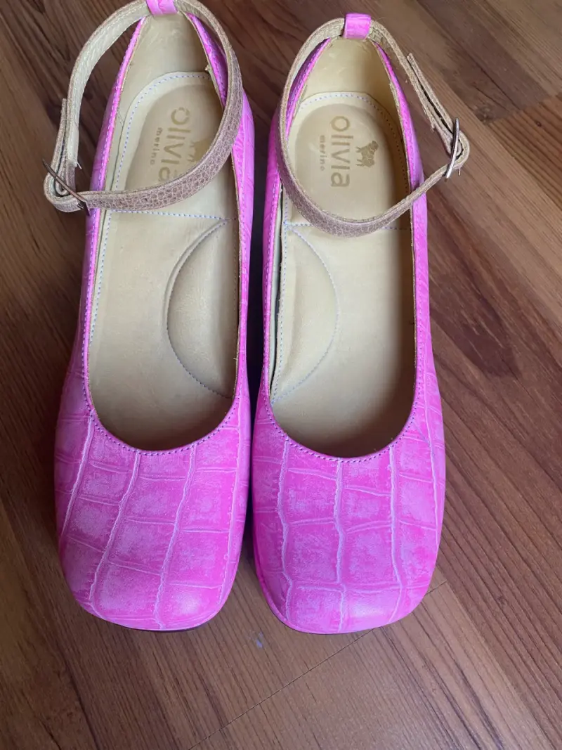 Zapatos de tacón medio rosados Olivia Merino - 2