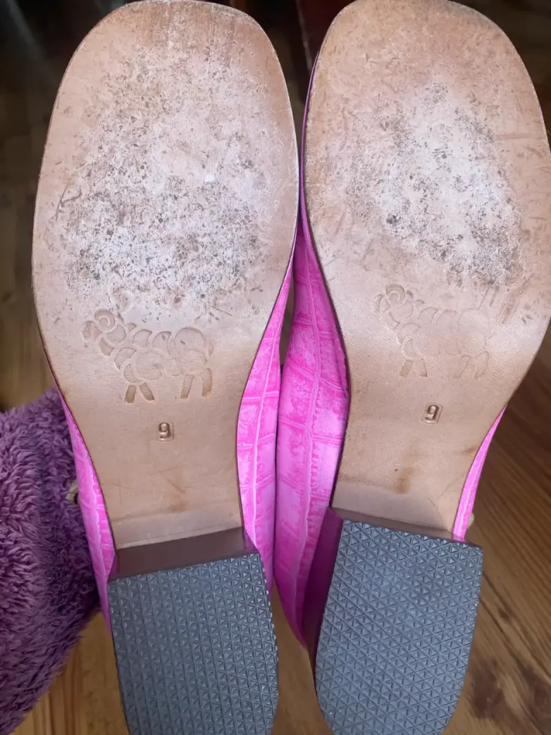 Zapatos de tacón medio rosados Olivia Merino - 4