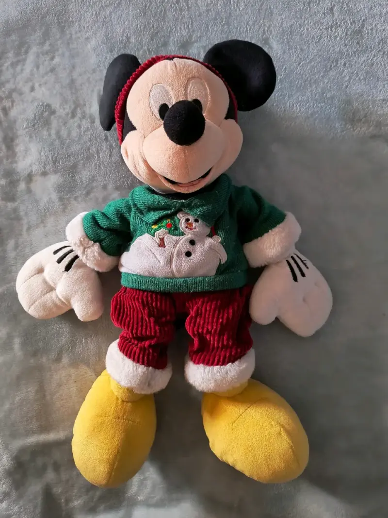Peluche de Mickey Mouse navideño Disney - 1