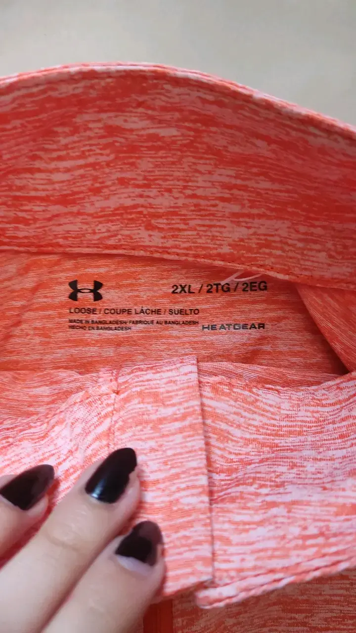 Polera deportiva Under Armour HeatGear coral - 3