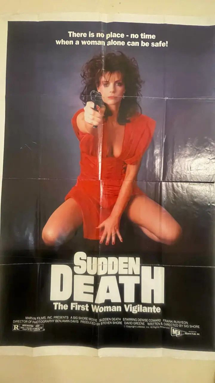Póster Original de película Sudden Death (1985)