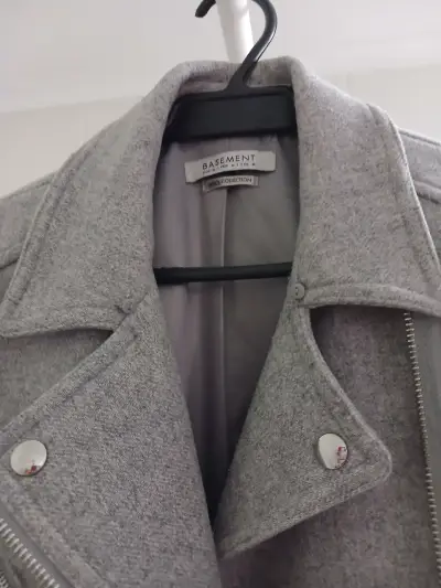Chaqueta gris de lana Basement - miniatura 2
