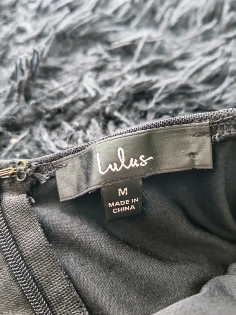 Body negro con diseño fruncido Lulus - 2