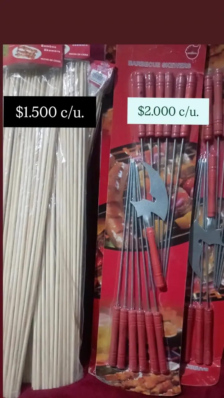 Set de Brochetas para sus Anticuchos.