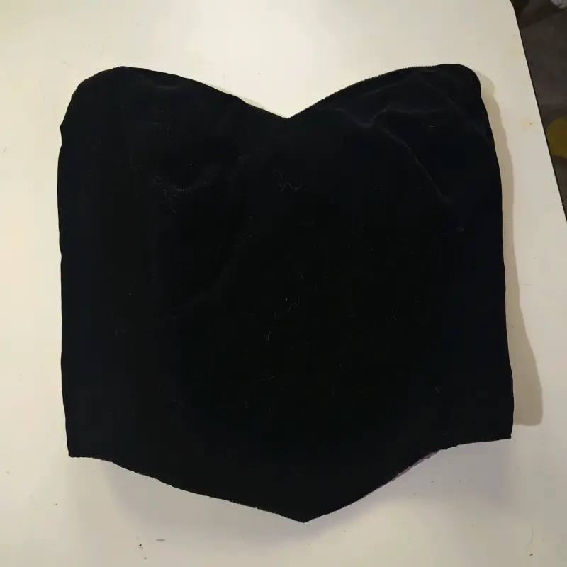 Corset negro con cierre y elástico - 1