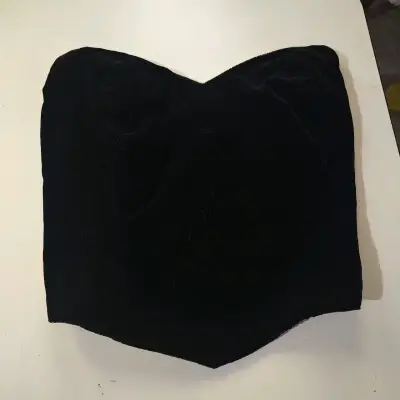 Corset negro con cierre y elástico - miniatura 1