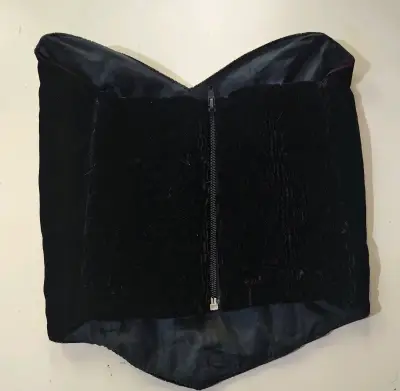 Corset negro con cierre y elástico - miniatura 2
