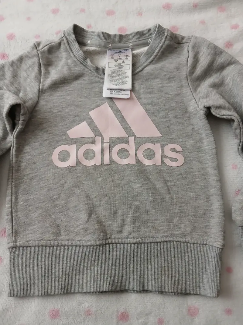 Polerón gris Adidas para niña - 1