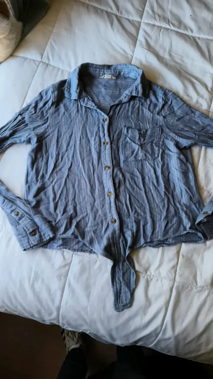 Camisa azul de mujer Aeropostale - 1