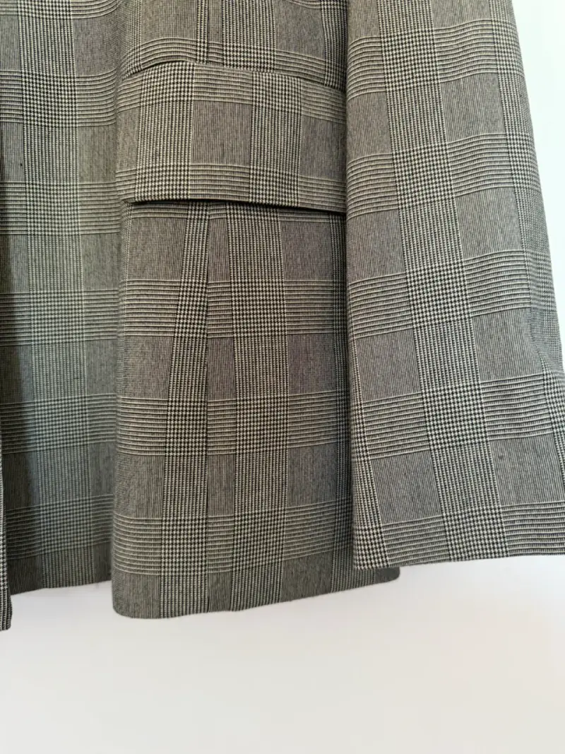 Blazer de mujer Apology a cuadros gris - 2