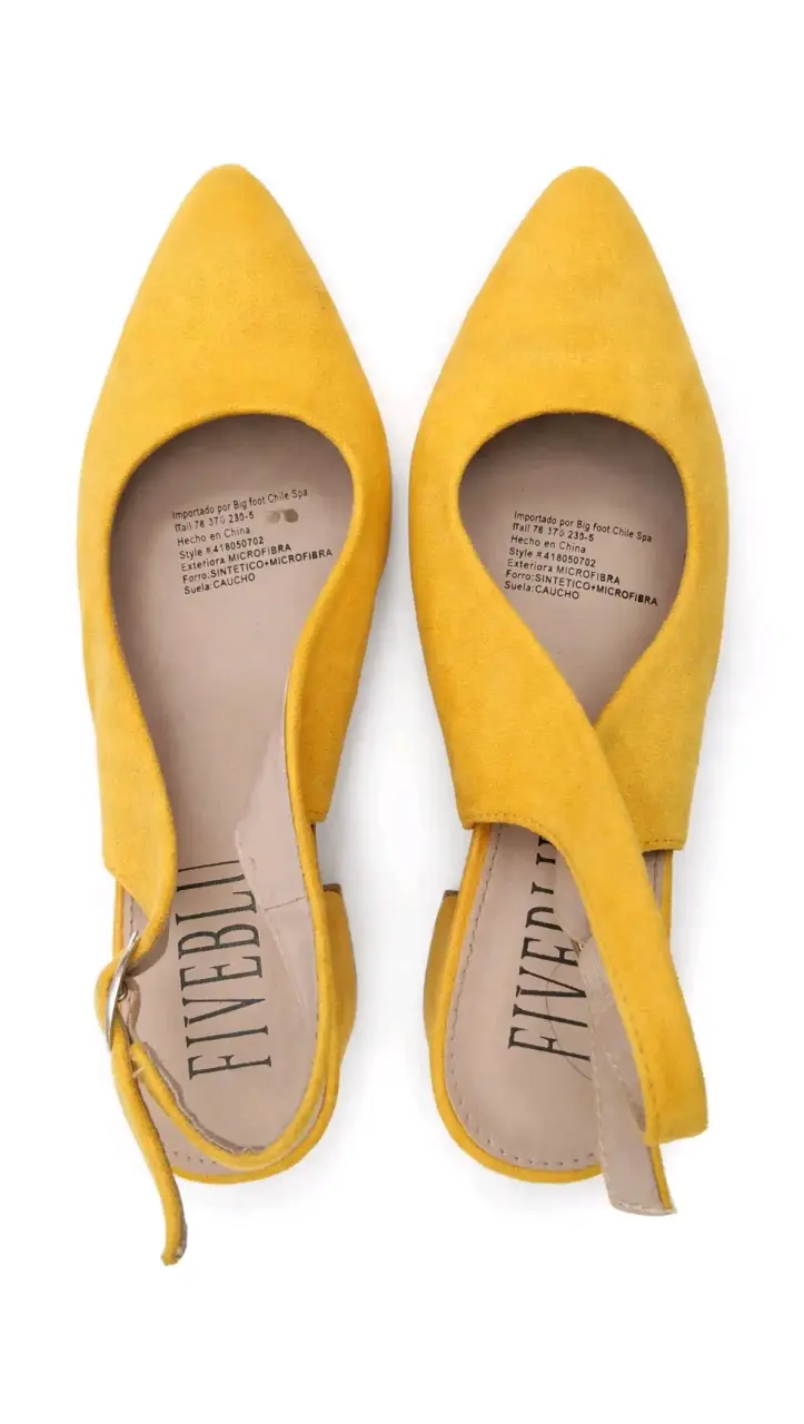 Zapatos de tacón amarillo Fiveblu elegantes - 4