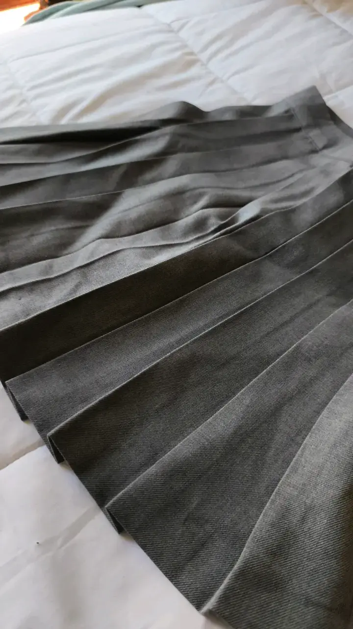 Falda plisada gris - 2