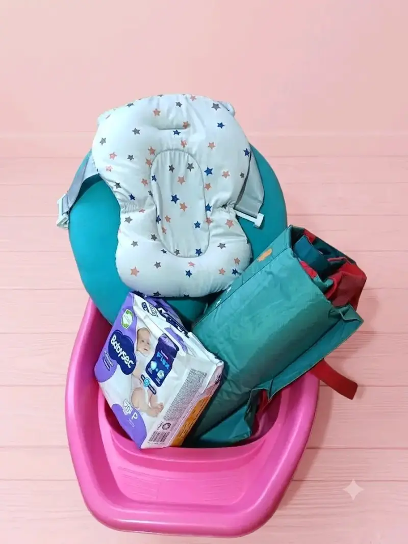 Set de baño para bebé con bañera y accesorios