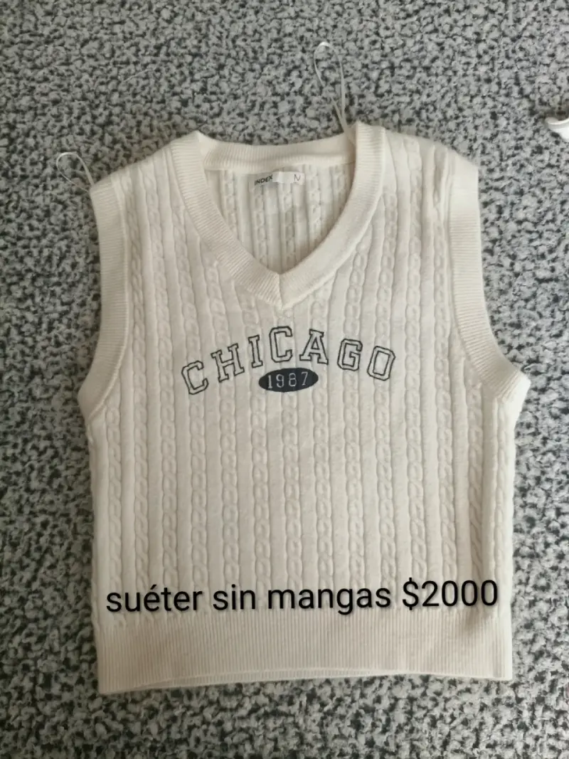 Polerón Deportivo Corto Verde Talla L - 4