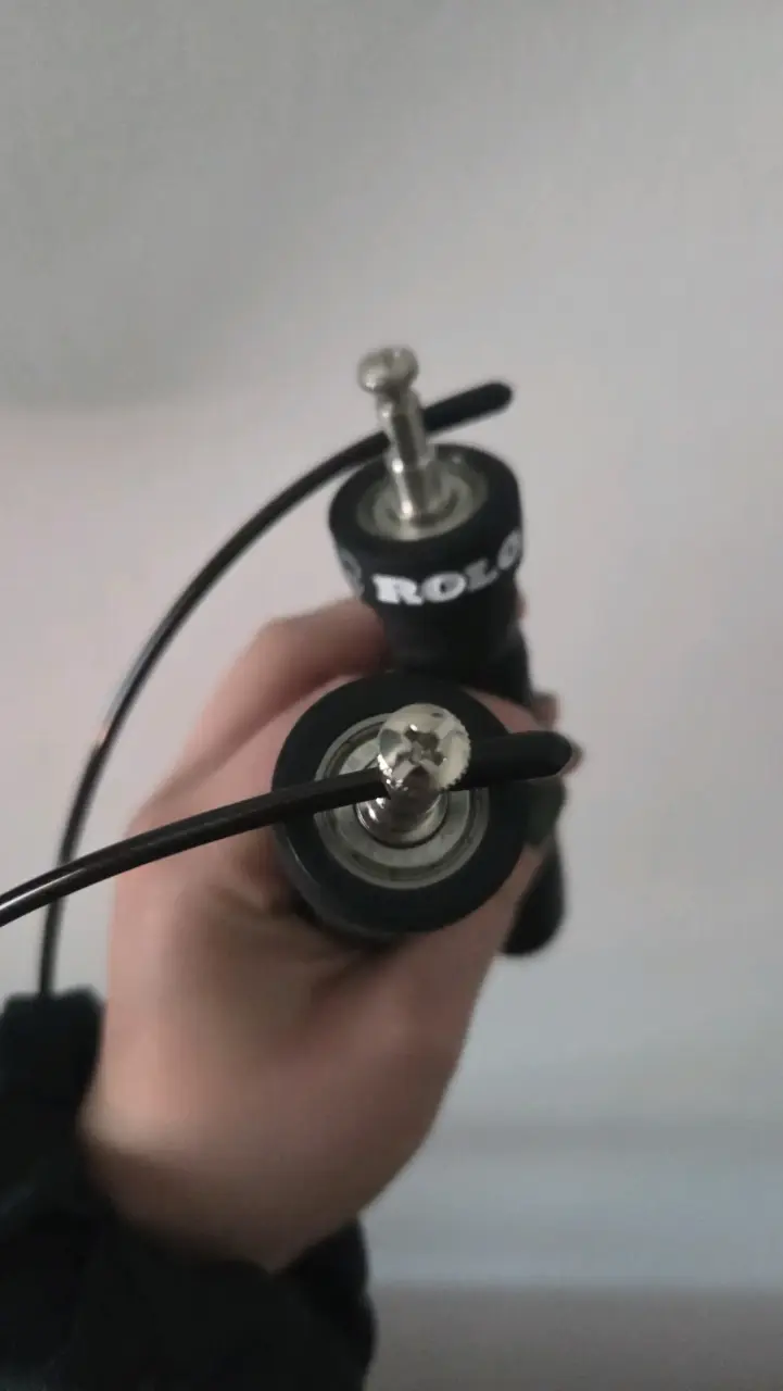 Cuerda de Saltar Rolo Ajustable Negra - 2