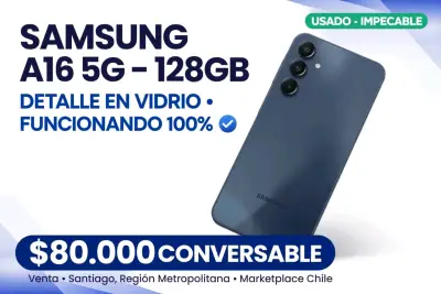 Samsung A16 5G 128GB con detalle en vidrio - miniatura 1