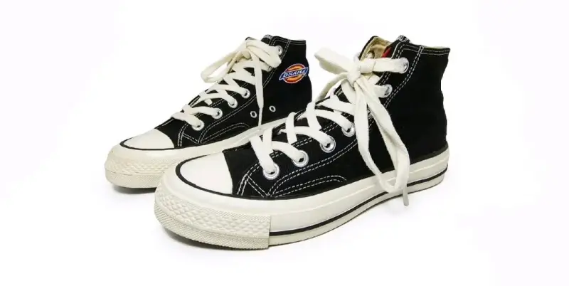 Zapatillas altas negras Dickies con cordones - 1