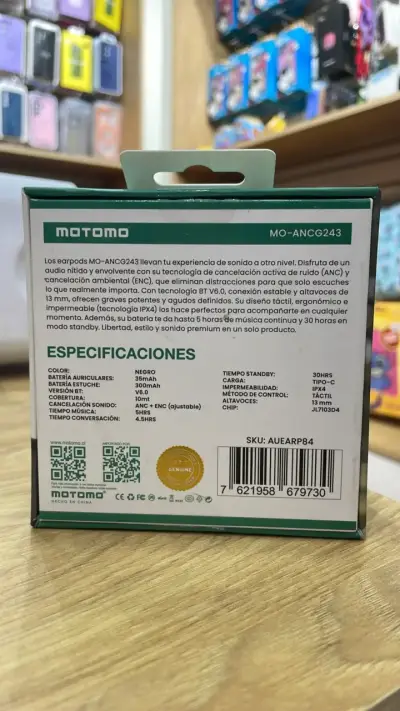 Auriculares Inalámbricos Motomo ANC+ENC con Cancelación de Ruido - miniatura 2