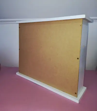 Estante de madera blanco con tres niveles - miniatura 2