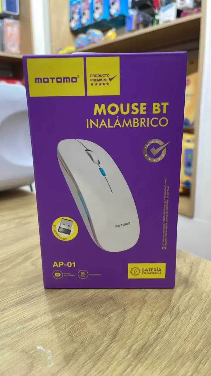 Mouse inalámbrico Motomo BT con batería recargable - 1