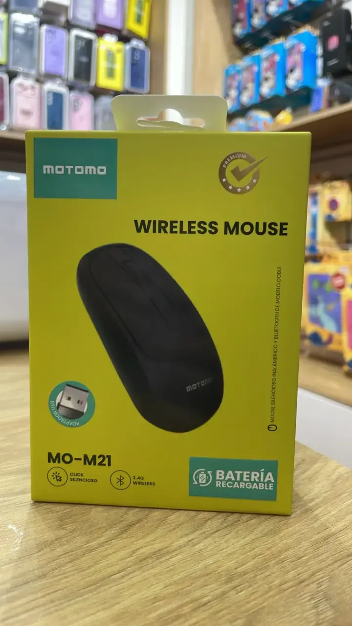 Mouse inalámbrico recargable Motomo MO-M21 - 1