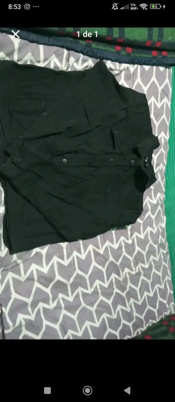 Chaqueta negra casual para mujer