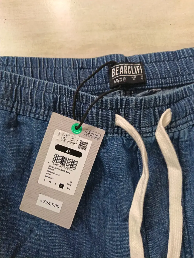 Pantalones de mezclilla Bearcliff azul talla XL - 3