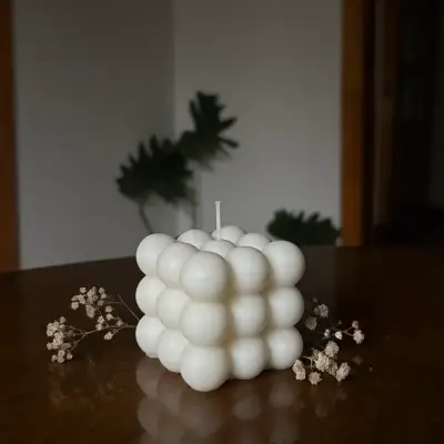 Velas decorativas en forma de cubo D'Aura - miniatura 3