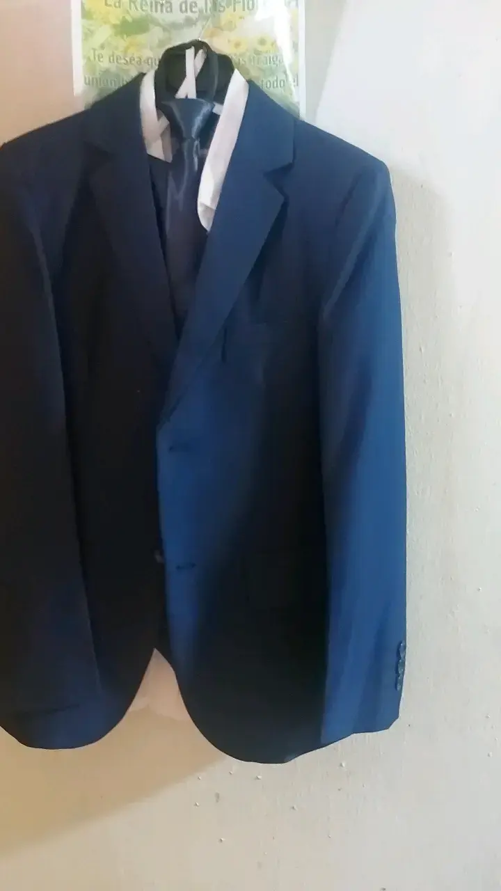 Traje azul oscuro para hombre talla 10 - 1