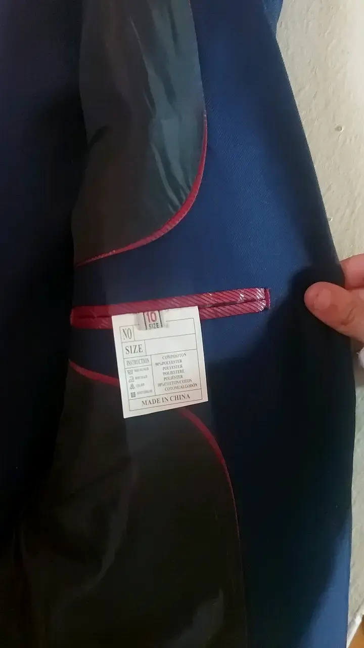 Traje azul oscuro para hombre talla 10 - 2