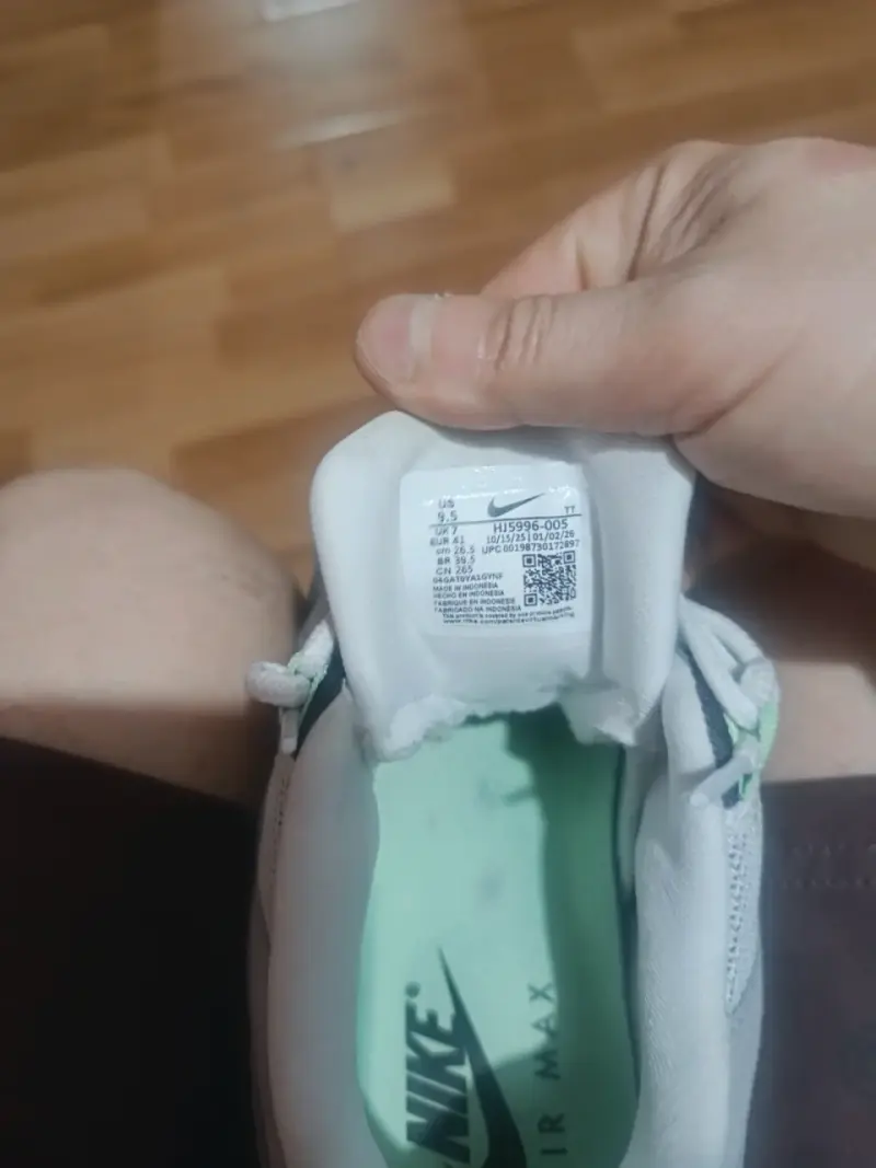 Zapatillas deportivas Nike Air Max 95 gris y verde - 5