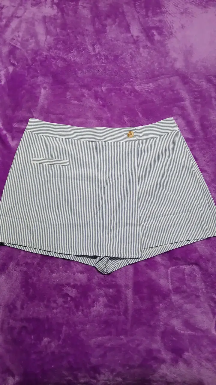 Falda Shorts de rayas para mujer - 1