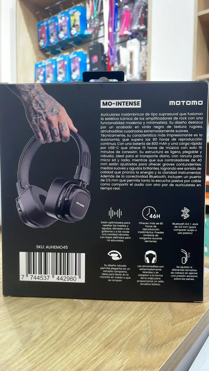 Audífonos inalambricos Motomo MO-Intense - 2