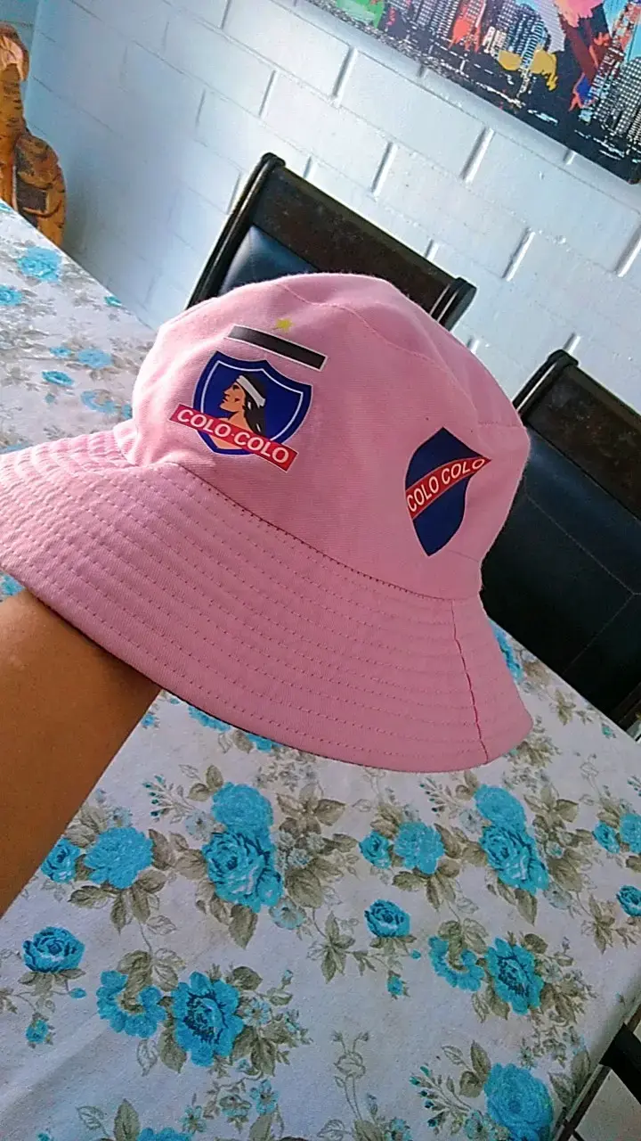 Gorro bucket rosa Colo-Colo para adulto - 1
