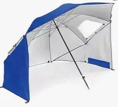 Parasol de Playa Azul con Protección UV - miniatura 2