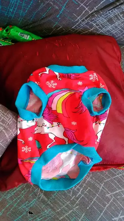 Polera para perro con diseño de unicornio - miniatura 1