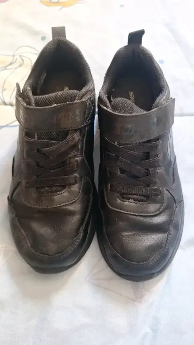 Zapatillas negras para niños Skechers - miniatura 1