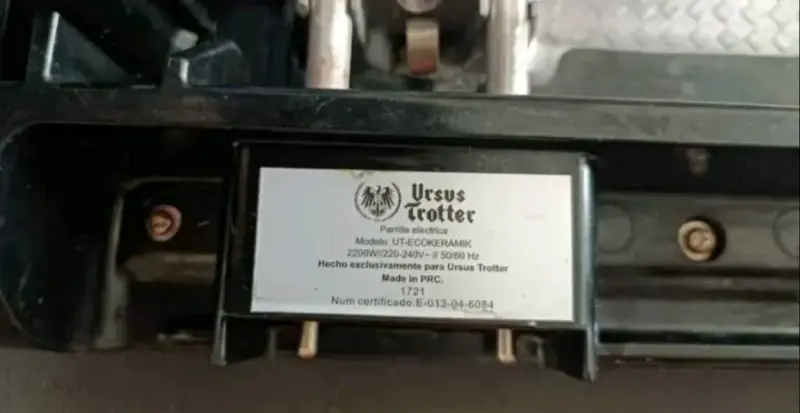 Parrilla eléctrica Ursus Trotter ECKERAMIK - 4