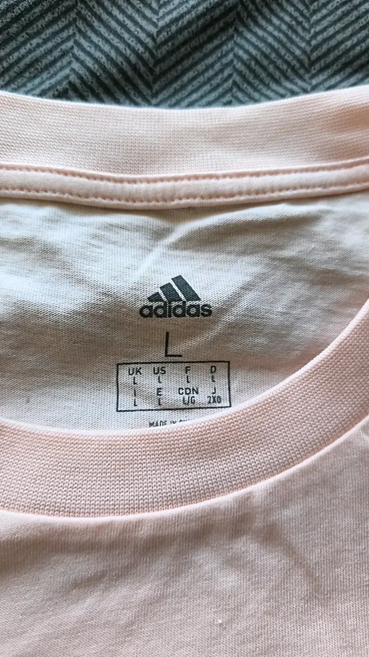 Polera Adidas Hoops Rosa Talla L - 3