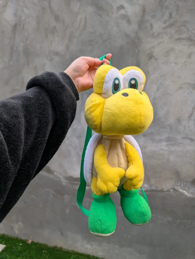 Mochila de peluche Koopa Troopa amarilla - 1